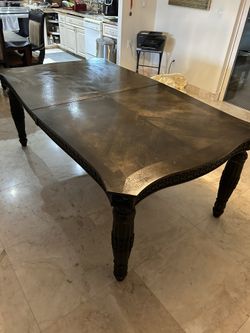 Heavy Wood Dining Table