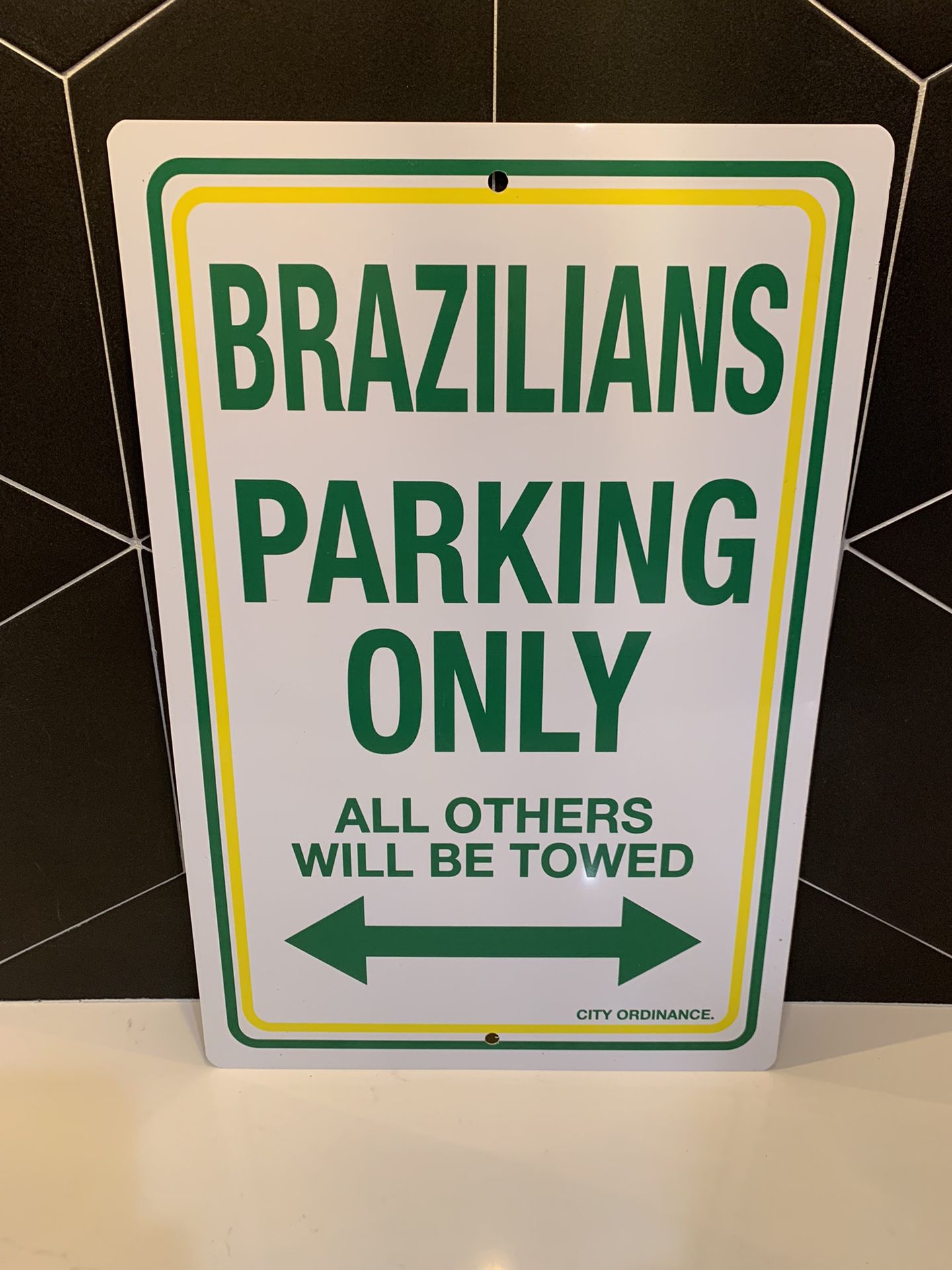 Brazil Plastic Parking Sign