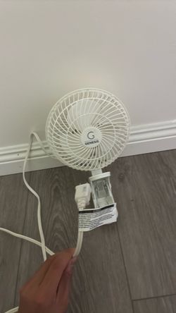Genesis Small Clip-On Fan White