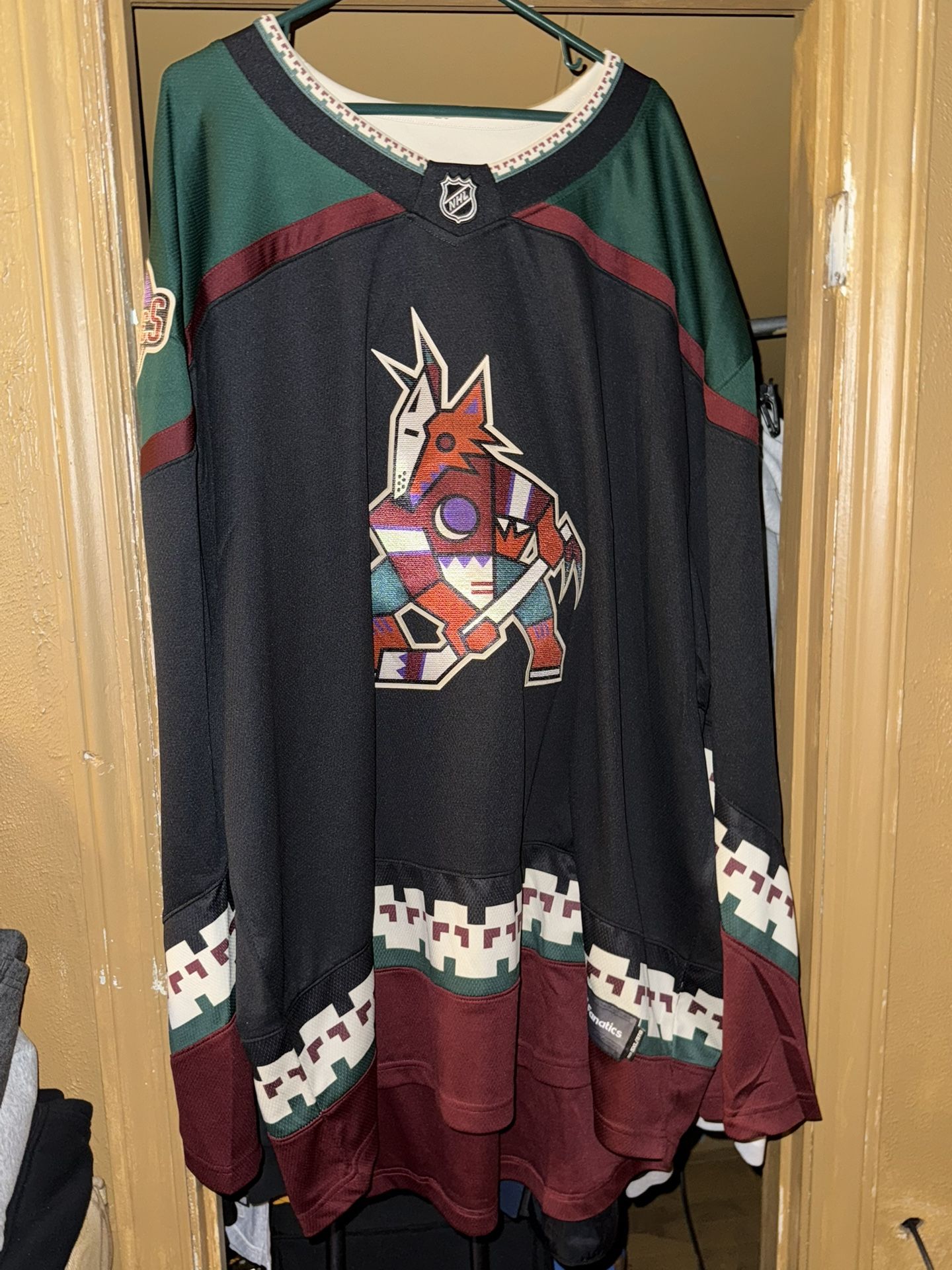 Fanatics NHL Arizona Coyotes Breakaway Hockey Jersey Mens Size 5XL Brand New WOT
