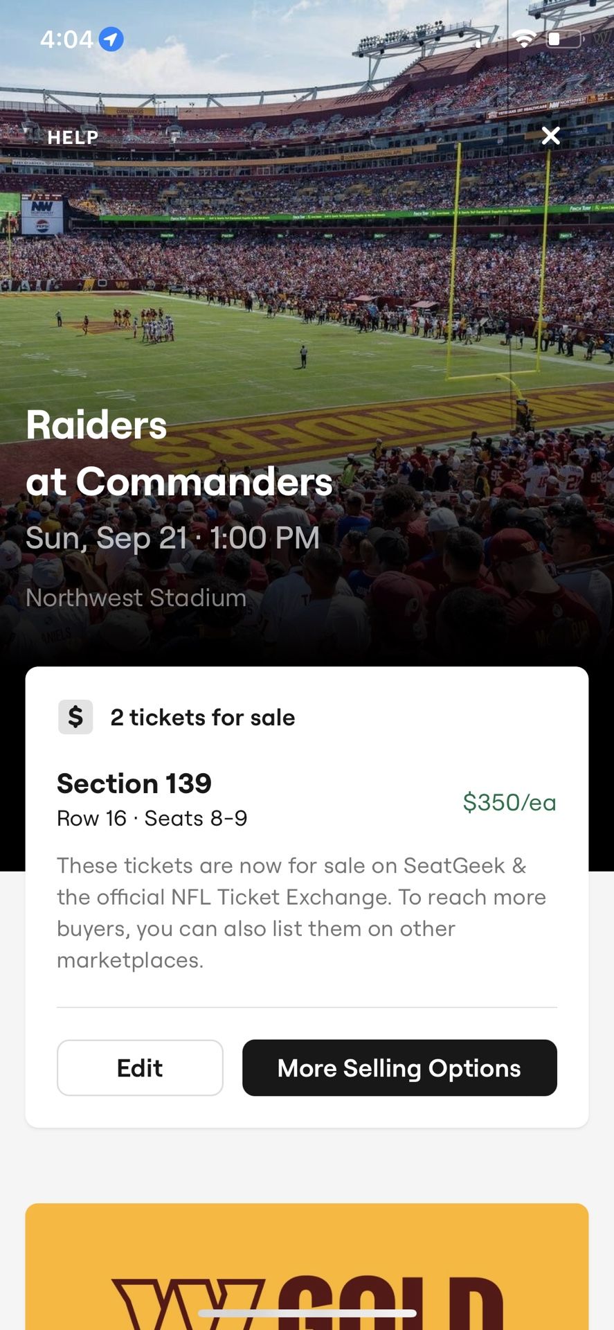 Commanders Vs Raiders Tickets 