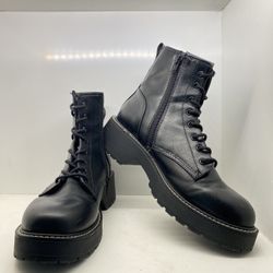 Madden girl Carra Lace-Up Lug Sole Combat Boots sz 9.5