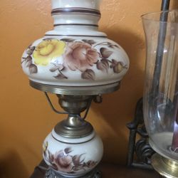 Vintage floral lamp