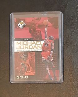 Michael Jordan card in a hard protective case. $15