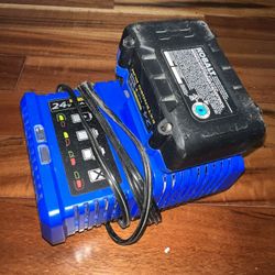 Kobalt 24v Charger and 24v Max 4.0 ah Extended Run Battery