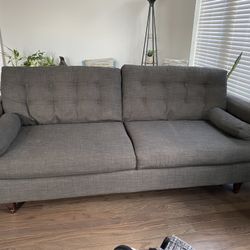 Mid-century Couch, Gray