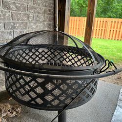 Fire pit Cage With Heat Protection Sheet