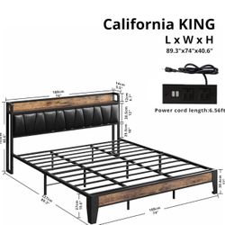 Cali King Bed frame 