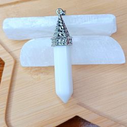 ● White Jade Crystal Pendant 