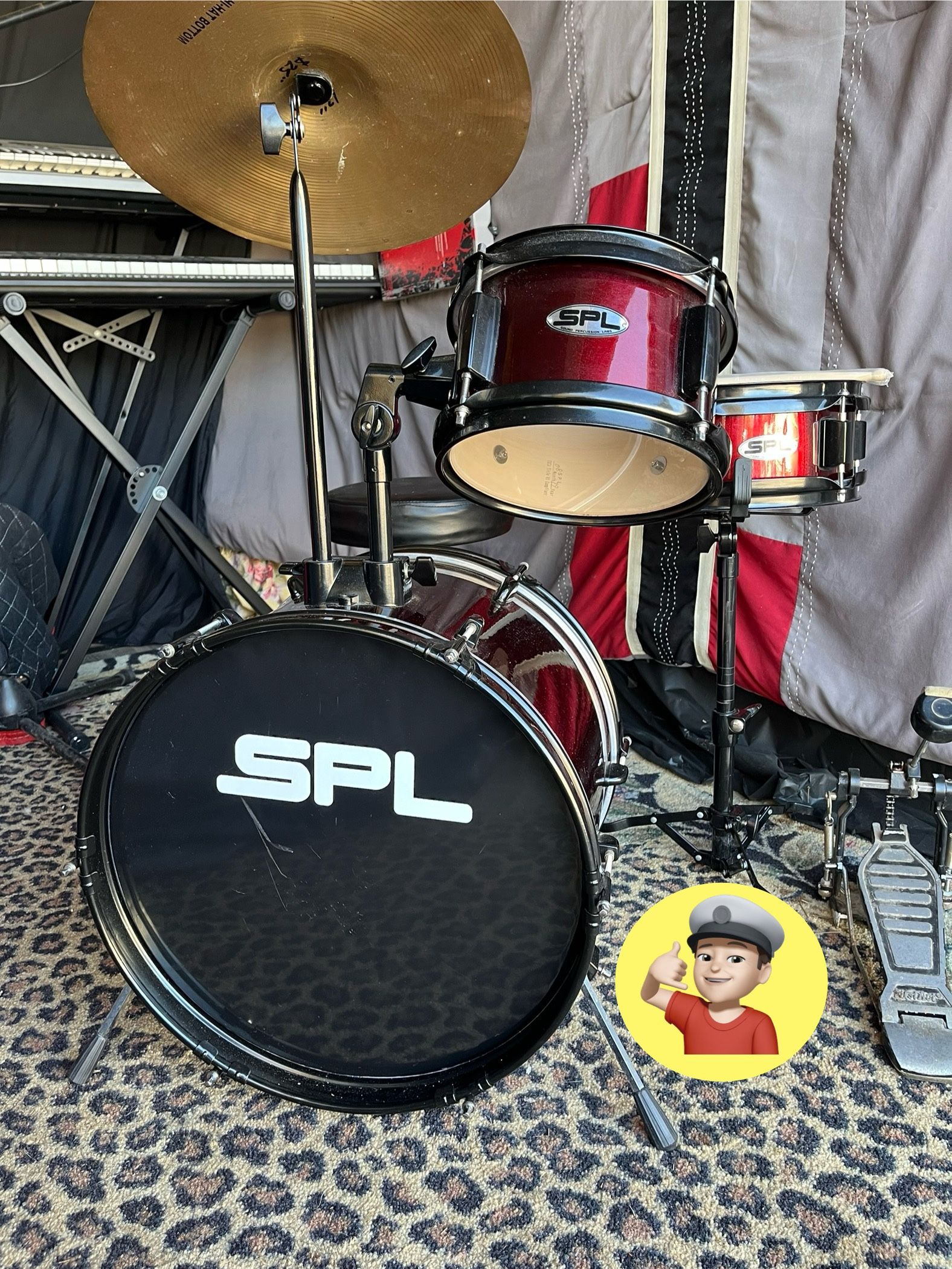 🔥 Kid Pro Drum Set 3-9 Yrs Old
