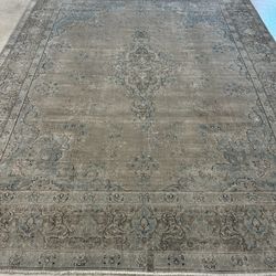 Rug antique circa trend wool and cotton hand knotted size. 9.10 x 12.2 $2,950