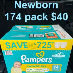 Pampers Swaddlers - Newborn 174 Count