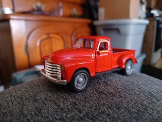 Red Classic Chevy Pickup Truck Die-Cast Model