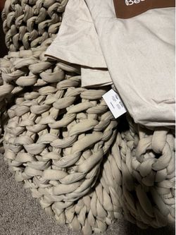 Beige Weighted Blanket