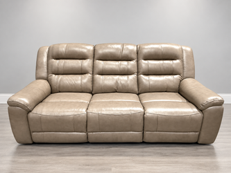Mason Leather Power Reclining Sofa – Power Headrests – Top-Grain Leather
