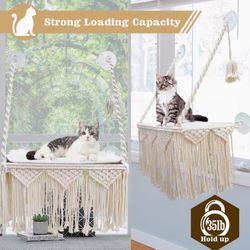 Suction Cups Bohemian Style Cat Hammock