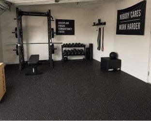 $160 | 8mm Rubber Flooring Rolls | Home Gym Flooring