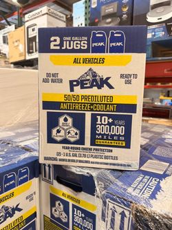 Peak 50/50 Antifreeze + Coolant 2-Pack (1 Gallon Each) Brand New in Box