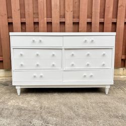 White Mid Century Modern Dresser 