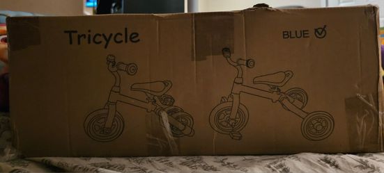 Kids Blue Tricycle Balance Bike