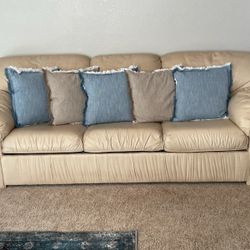 Faux Leather Couches