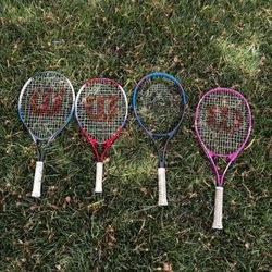 Tennis Rackets (4) - Adult And Kids