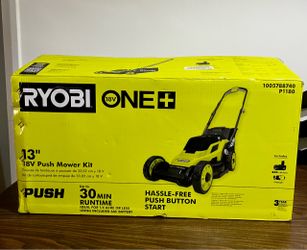 Ryobi 18v ONE+ 13” Push Mower Kit