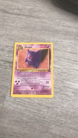 Gengar 80hp 1995, 96, 98 old Pokémon card.