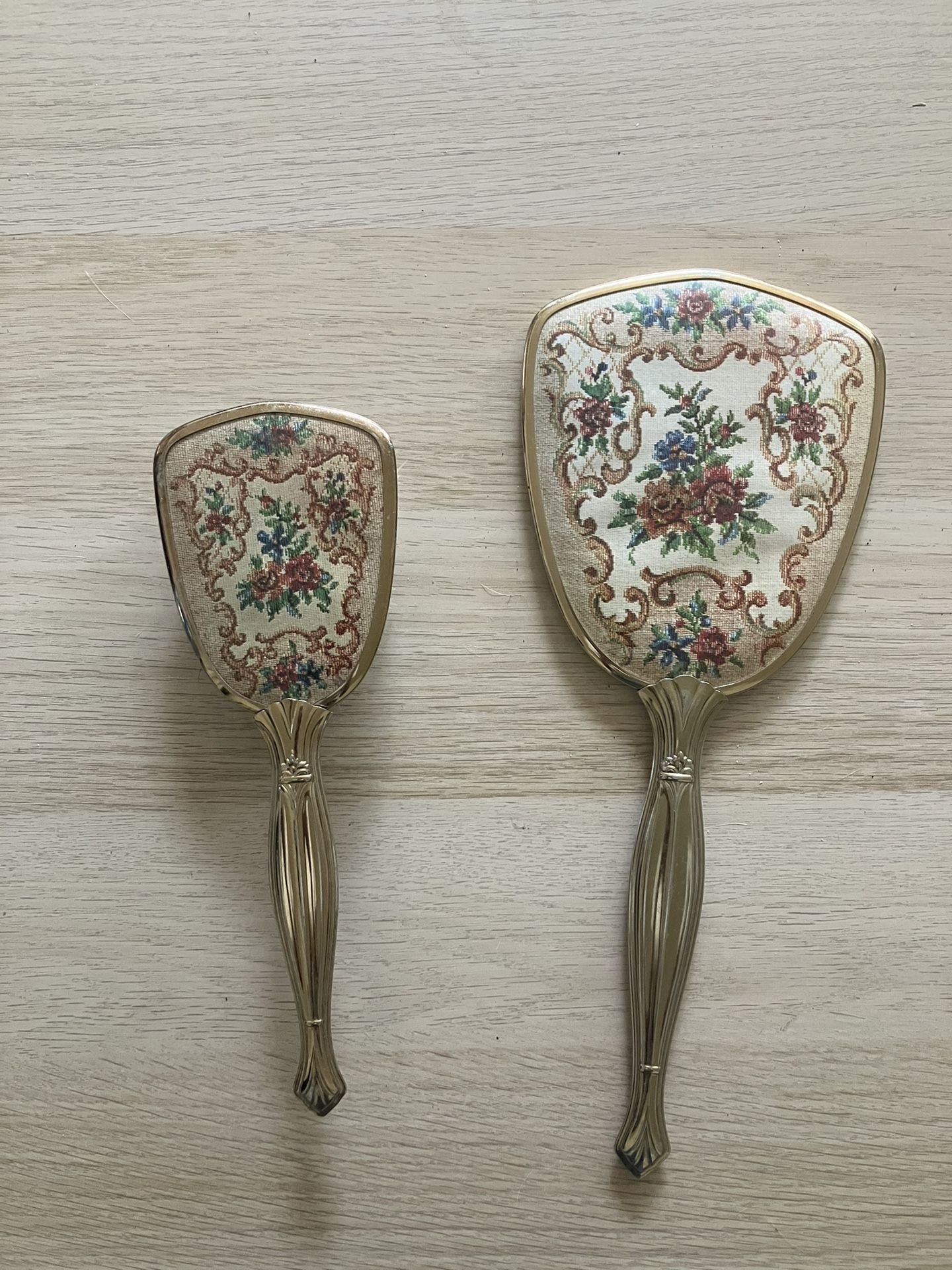 Vintage Mirror And Hairbrush