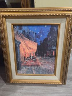 Van Gogh Cafe Terrace at Night Framed Print