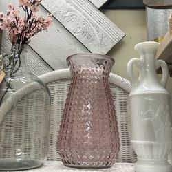 Fun Pink Glass Vase