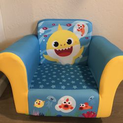Baby Shark Upholstered Toddler Chair
