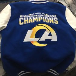 Rams superbowl jacket Reverseable Size XL