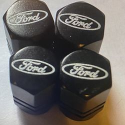 Ford tire valve stem caps four pack