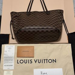 Louis Vuitton Neverfull MM Bag Authentic