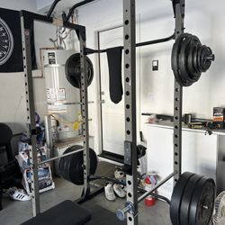 Fitness Reality Powerlifting Cage With Weights