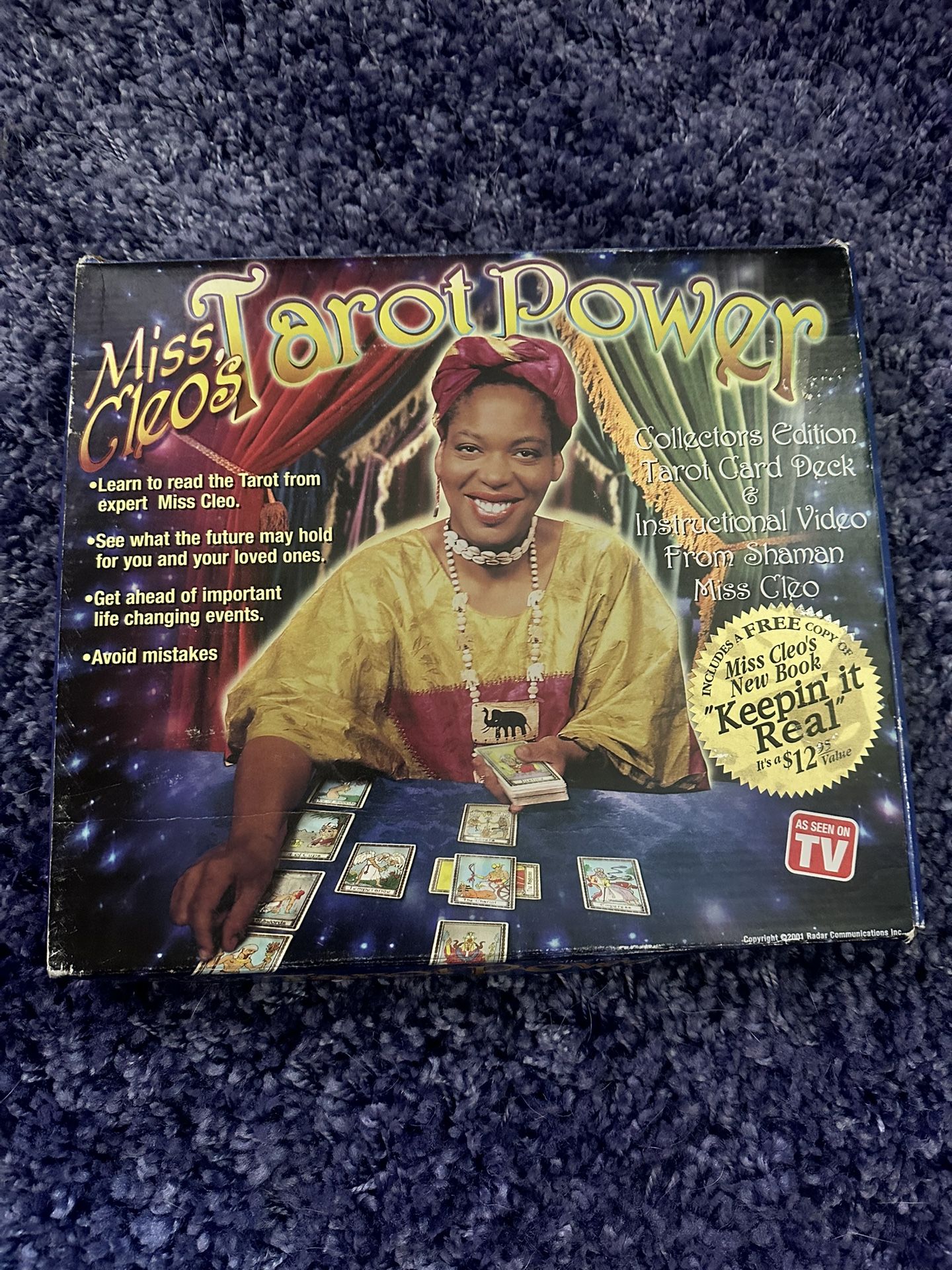 Vintage Miss Cleo Tarot Power VHS + Cards Boxset