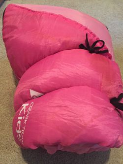 Pink girls sleeping bag