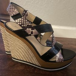 Michael Kors Snake Skin Design Wedges