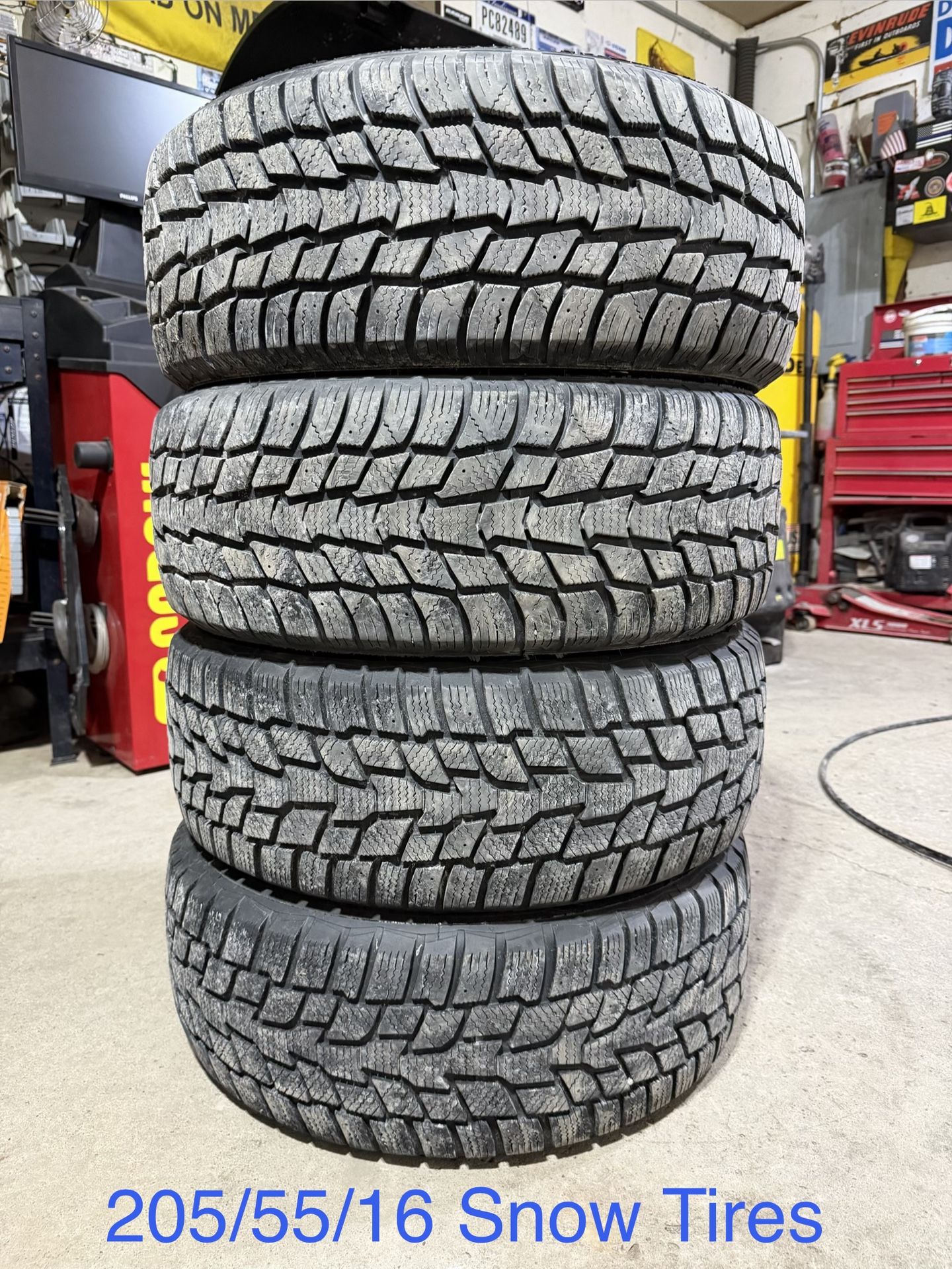 (4) - 205/55/16 Snow Tires