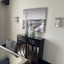 Gorgeous Console Solid Wood, High End Designer Paid 1,250