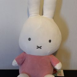 Miffy Bunny Plush – Pink Outfit NEW W/ TAG
