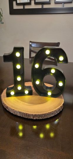 LED 16 Light Up Numbers, Marquee Number Lights