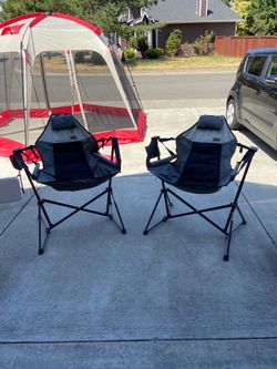Folding swinging rocking chair