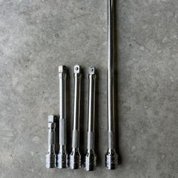 Snap on Tools 3/8 drive, extensions 3”,6”,11”