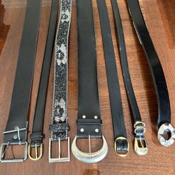 Lucky Seven Ladies Lot Of Designer Belts 34 Inches To 38 Inches Long