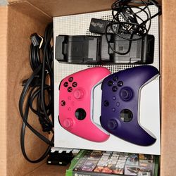 Xbox one S with controllers, games, charging stand included!!