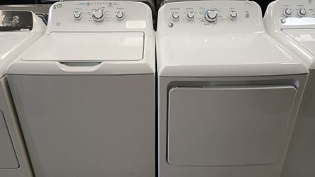 Ge set top load washer & Gas dryer with warranty delivery available fee depends on address 🏠🛣️🛻
