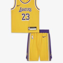 NEW Nike Toddler Lakers Jersey & Shorts Set Size 4T