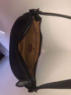 COACH Leather Luna Shoulder Bag in Black